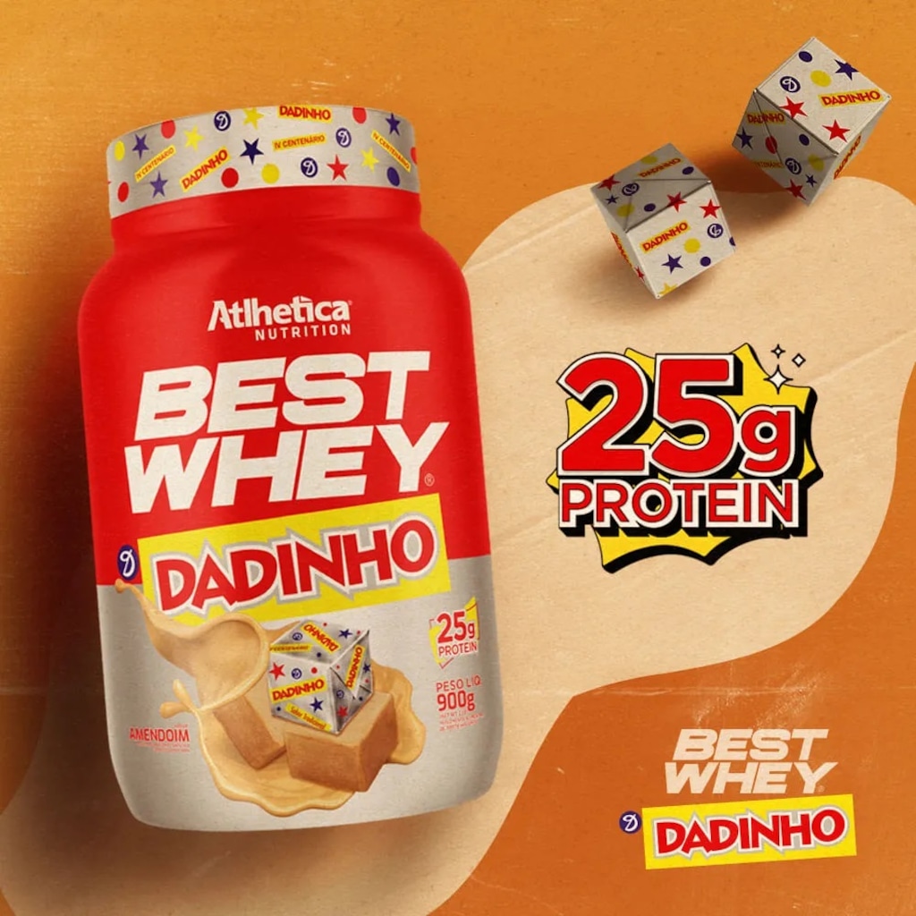 Imagem 2 do produto Best Whey Protein (Pote 900g) Dadinho - Atlhetica Nutrition