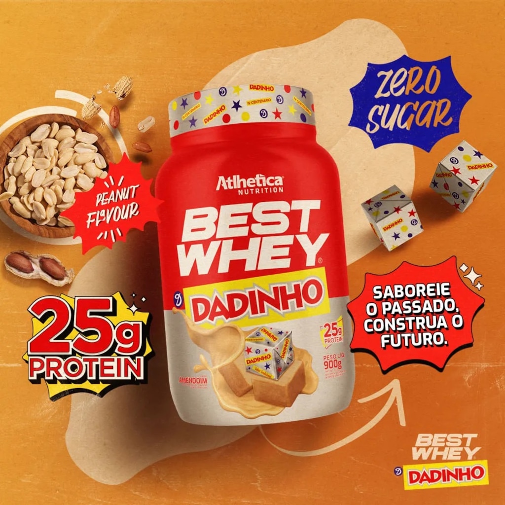 Imagem 3 do produto Best Whey Protein (Pote 900g) Dadinho - Atlhetica Nutrition