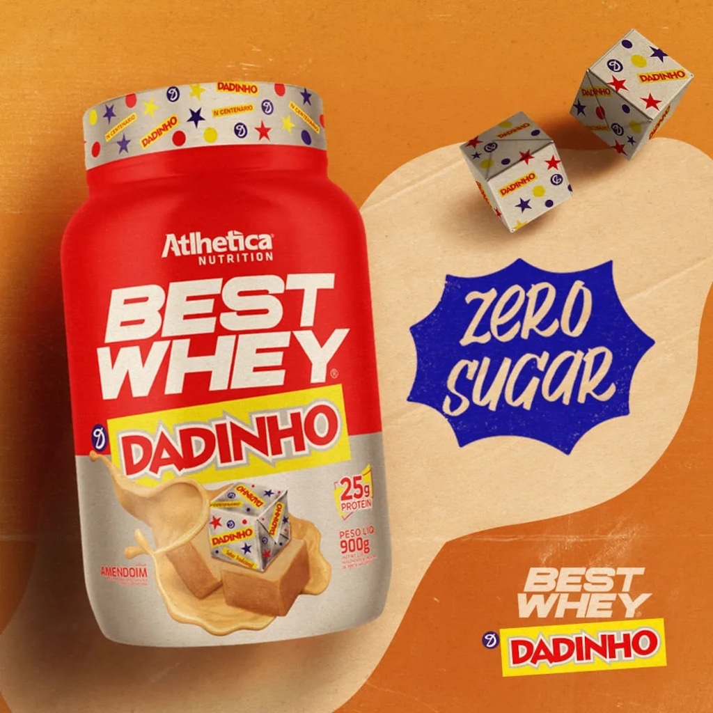 Imagem 4 do produto Best Whey Protein (Pote 900g) Dadinho - Atlhetica Nutrition