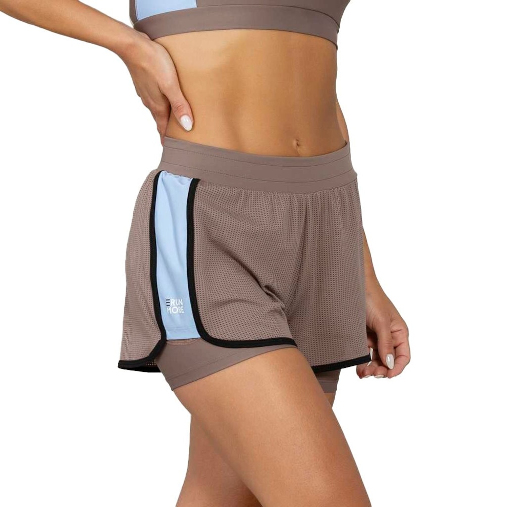 Imagem 3 do produto Shorts Run More 2 Em 1 Max Fresh Feminino