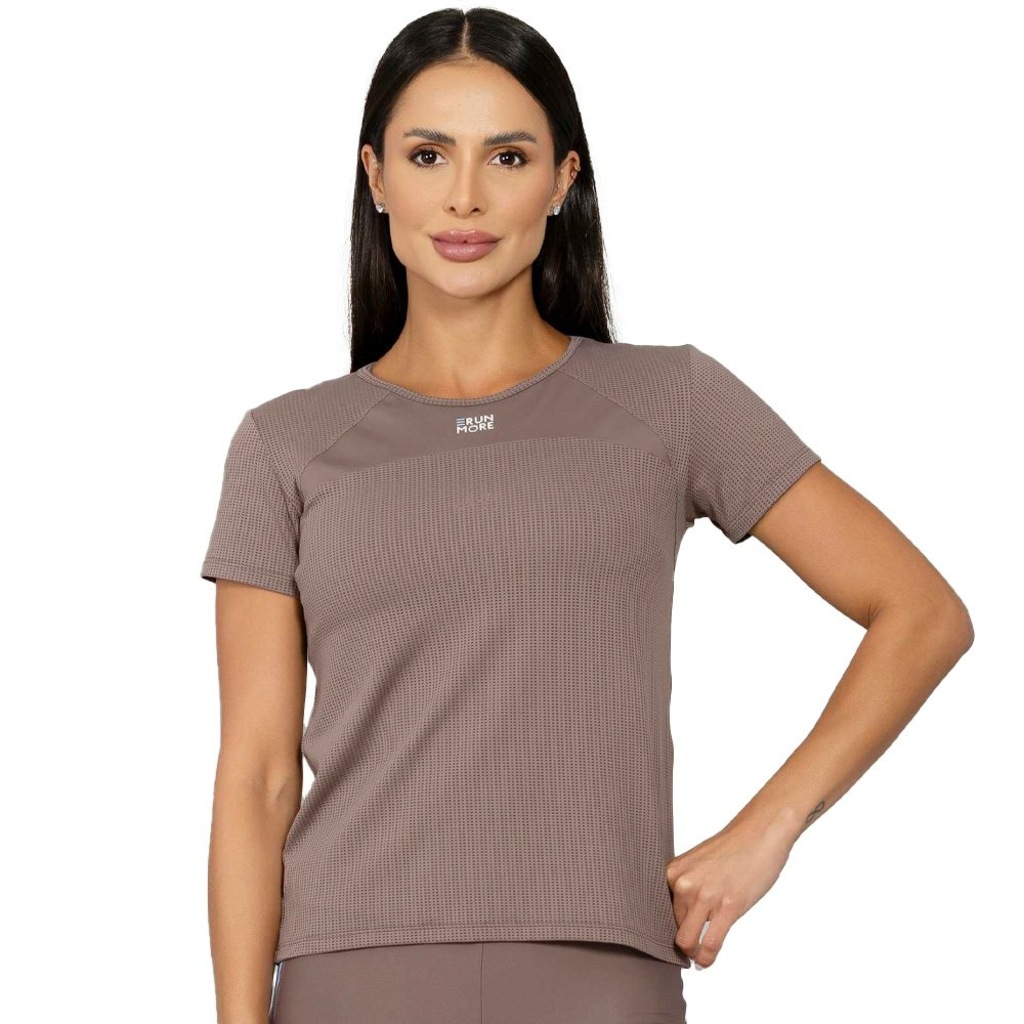 Camiseta Run More Mix Color Feminina