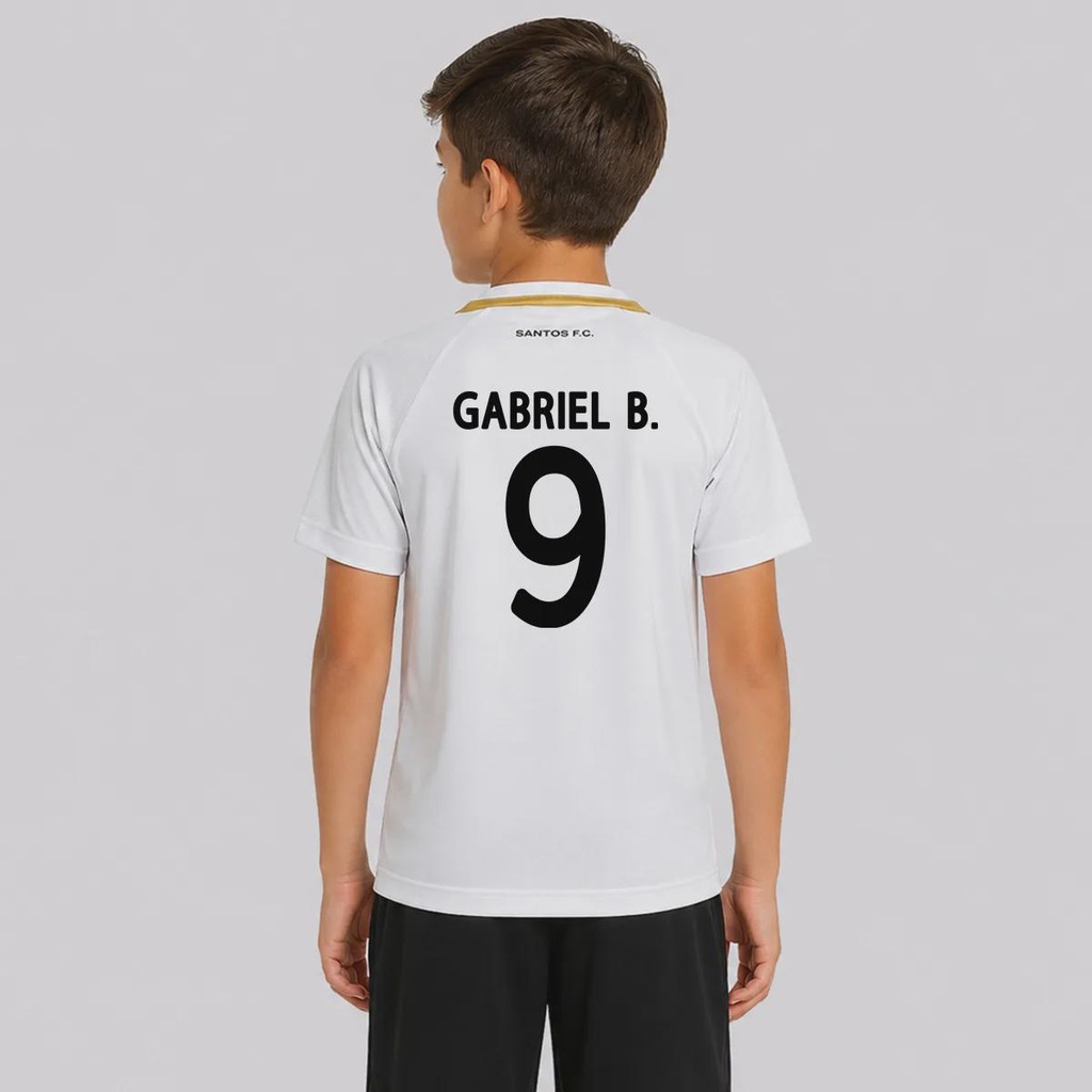 Camisa do Santos Manto 9 Gabriel B Infantil