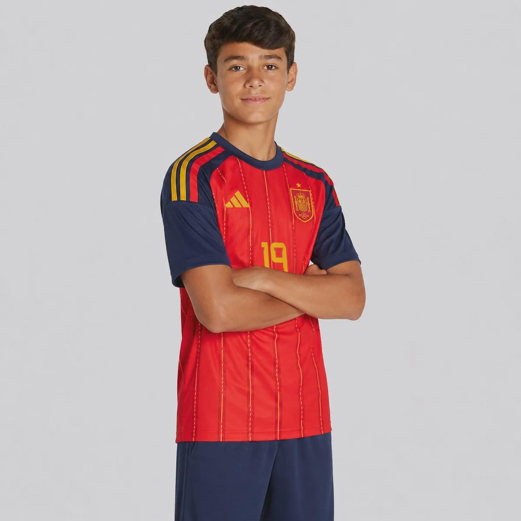 Imagem 3 do produto Camisa Espanha I 26/27 19 Lamine Yamal adidas Infantil