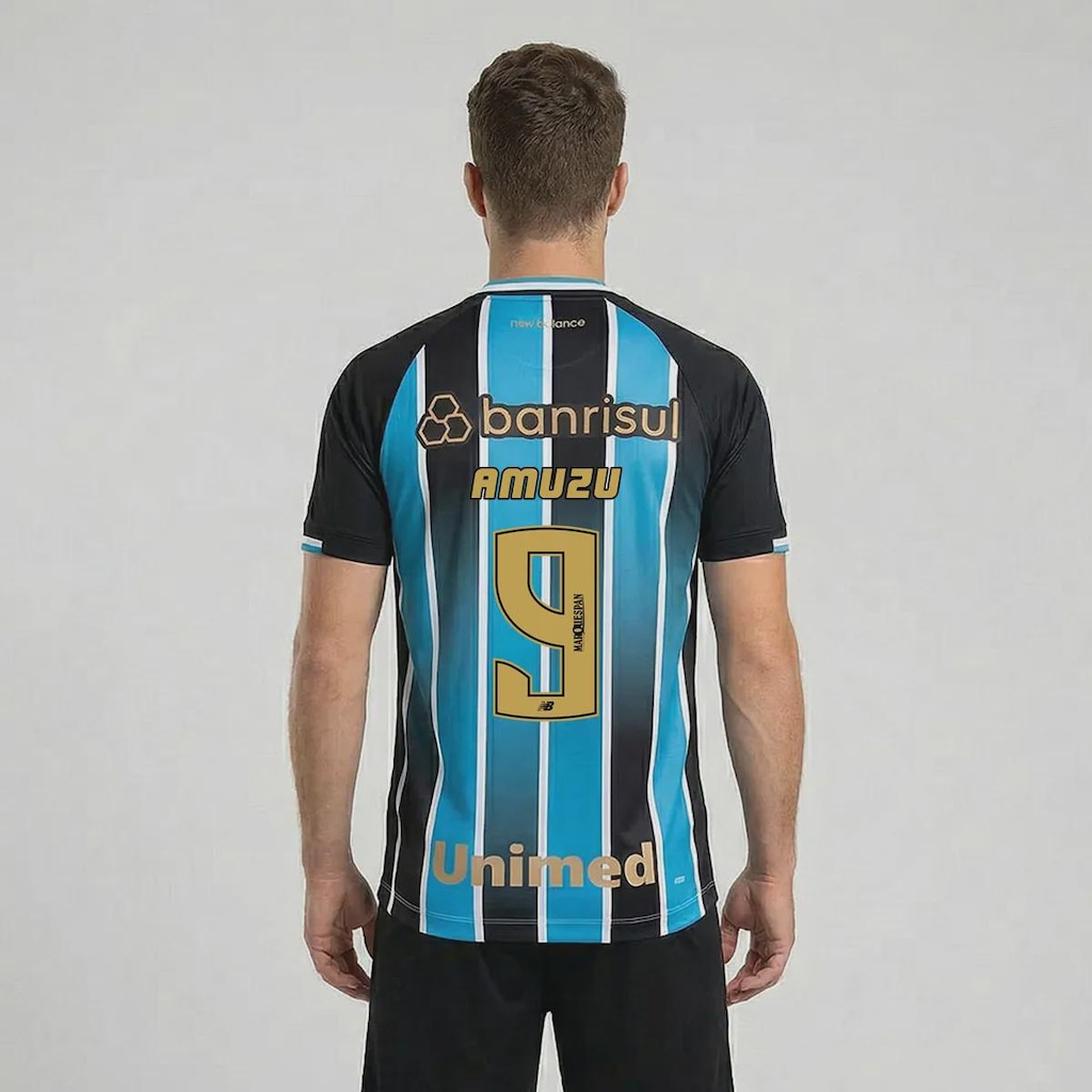 Camisa do Grêmio I 26/27 9 Amuzu New Balance Masculina
