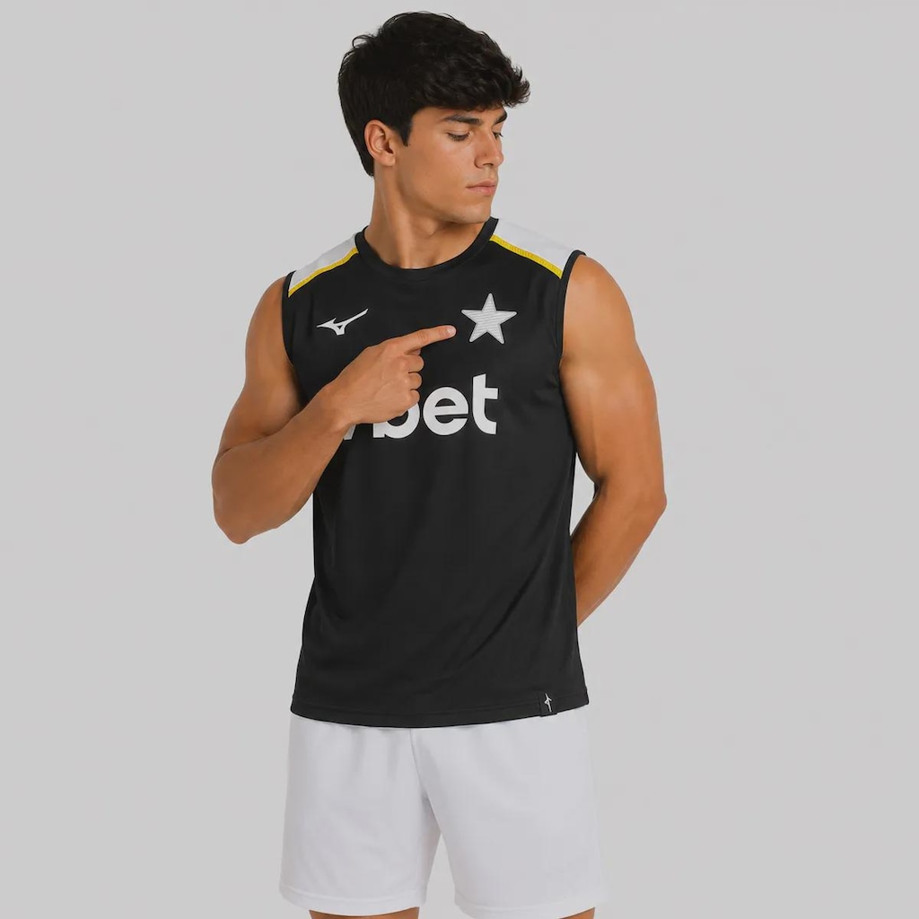 Imagem 3 do produto Camiseta Regata Mizuno Botafogo Treino Atleta 2026 Masculina