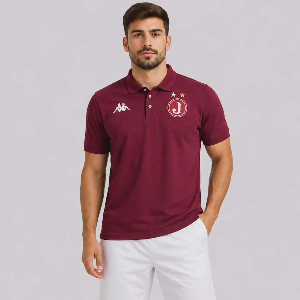 Camisa Polo Kappa Piquet Juventus da Mooca 2026 Masculina