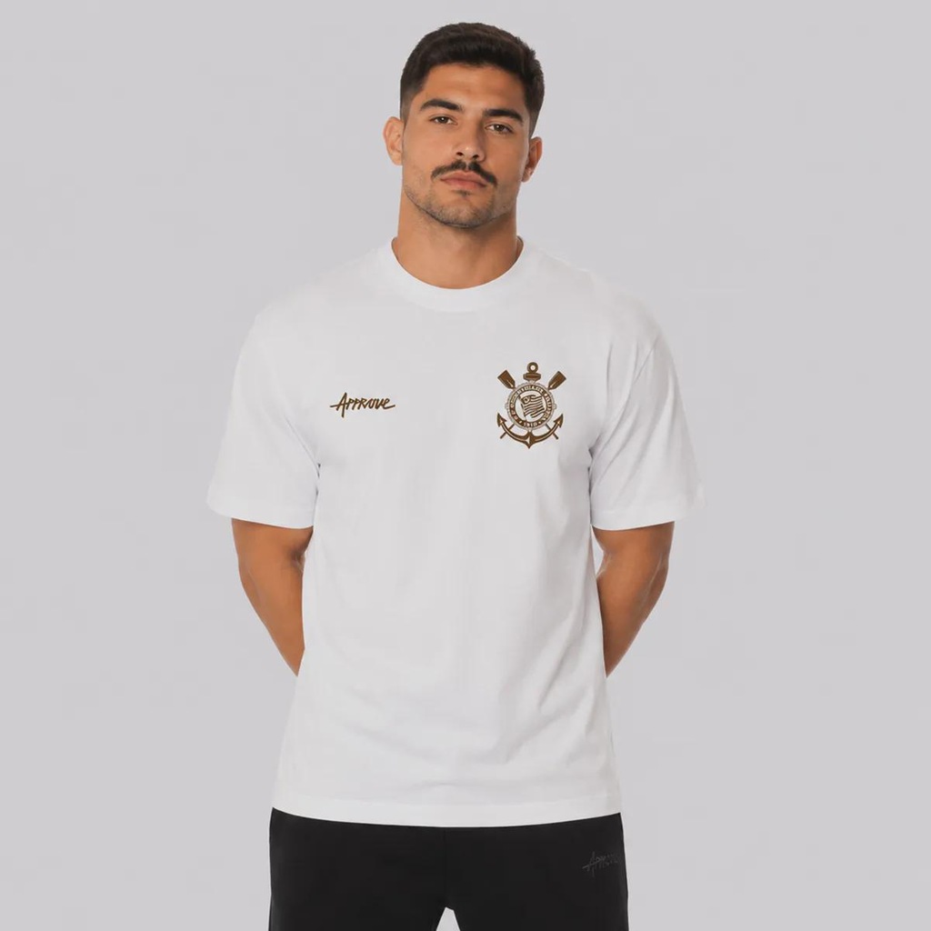 Camiseta Approve Centenário Core Corinthians Masculina