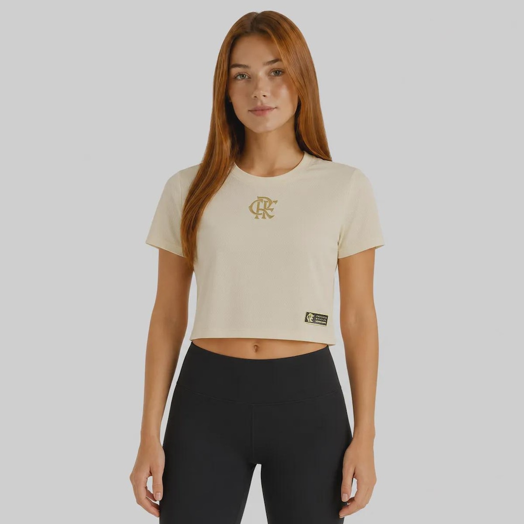 Blusa Cropped do Flamengo Dry Soccer Feminina