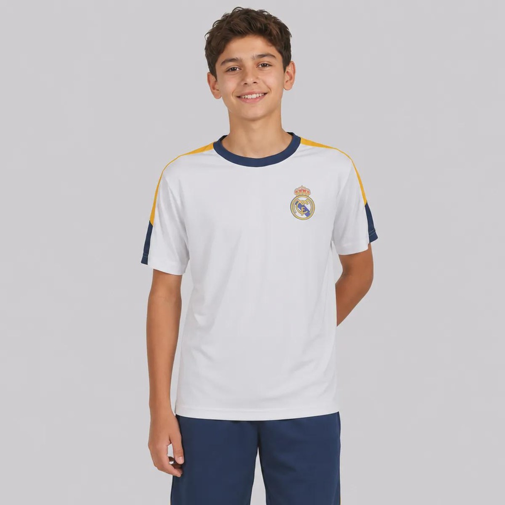 Camisa Real Madrid Galáticos Dry Fit Infantil