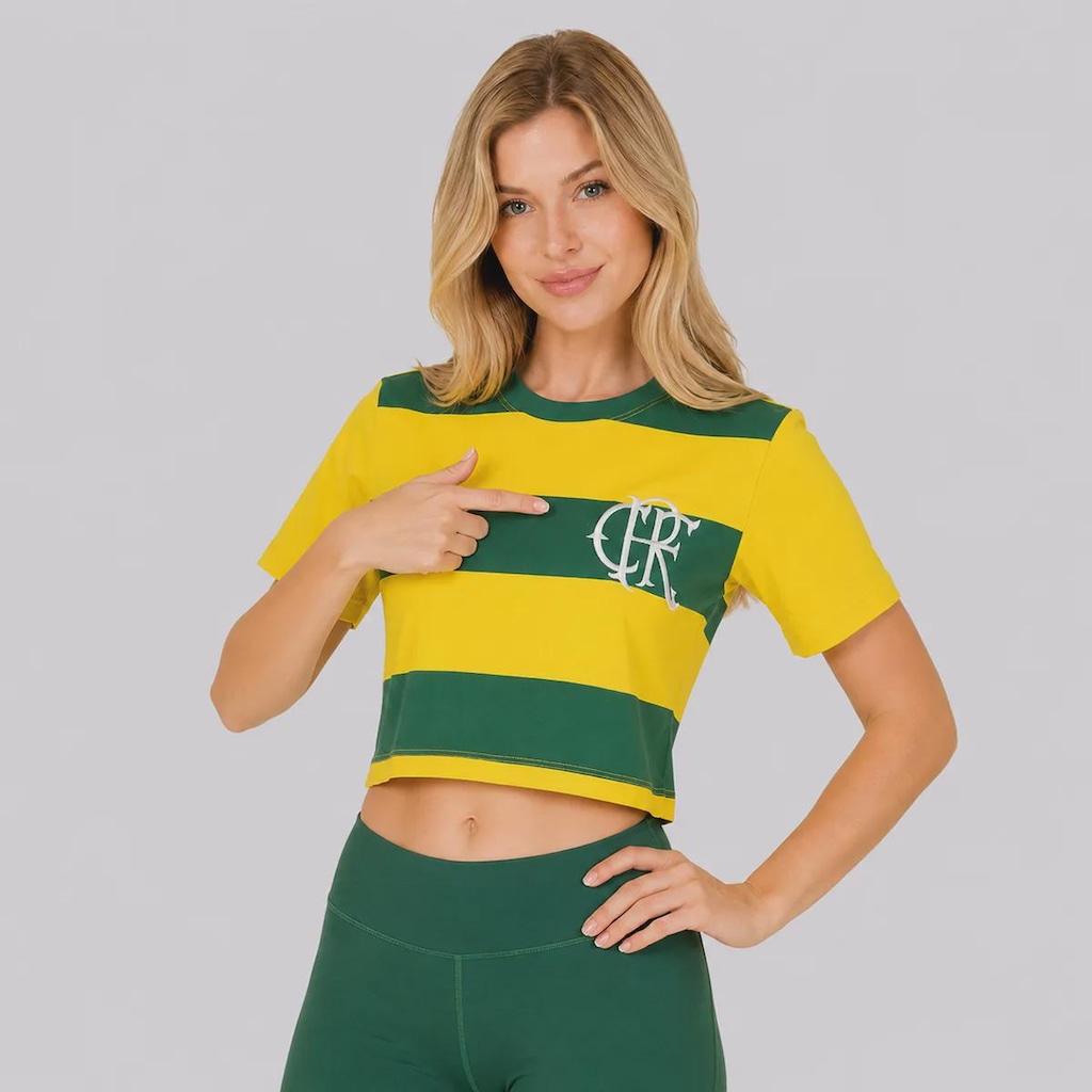 Imagem 2 do produto Blusa Cropped do Flamengo Virar Feminina