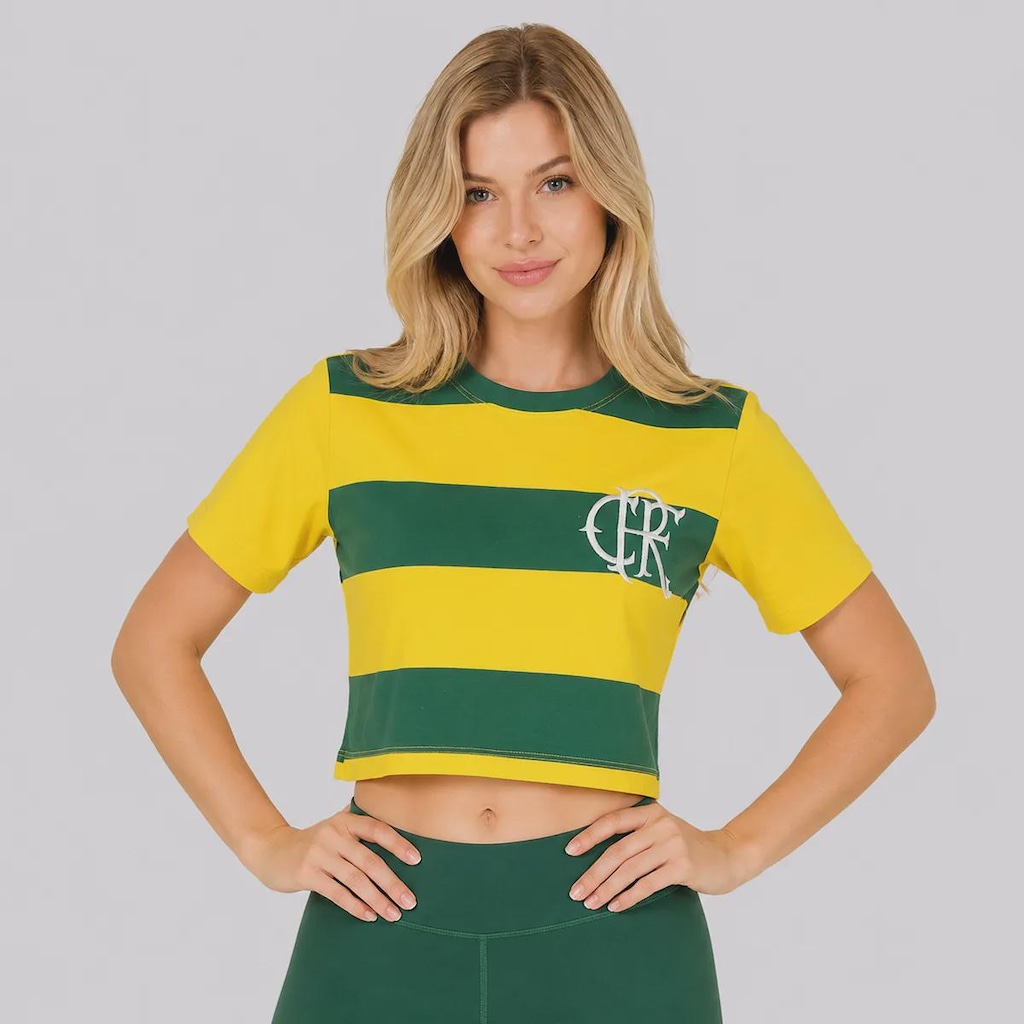 Imagem 3 do produto Blusa Cropped do Flamengo Virar Feminina
