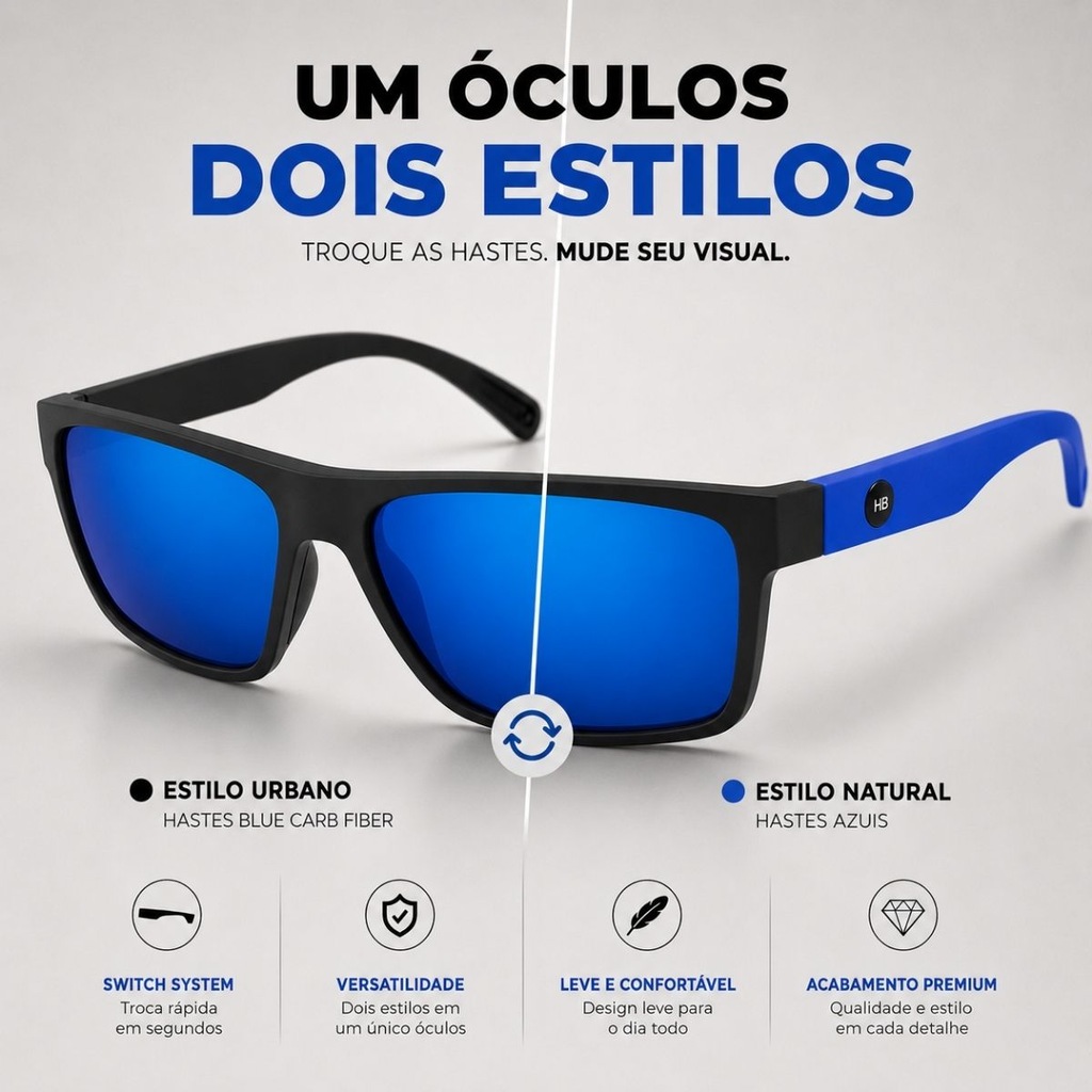 Imagem 3 do produto Óculos de Sol HB Happy Adulto