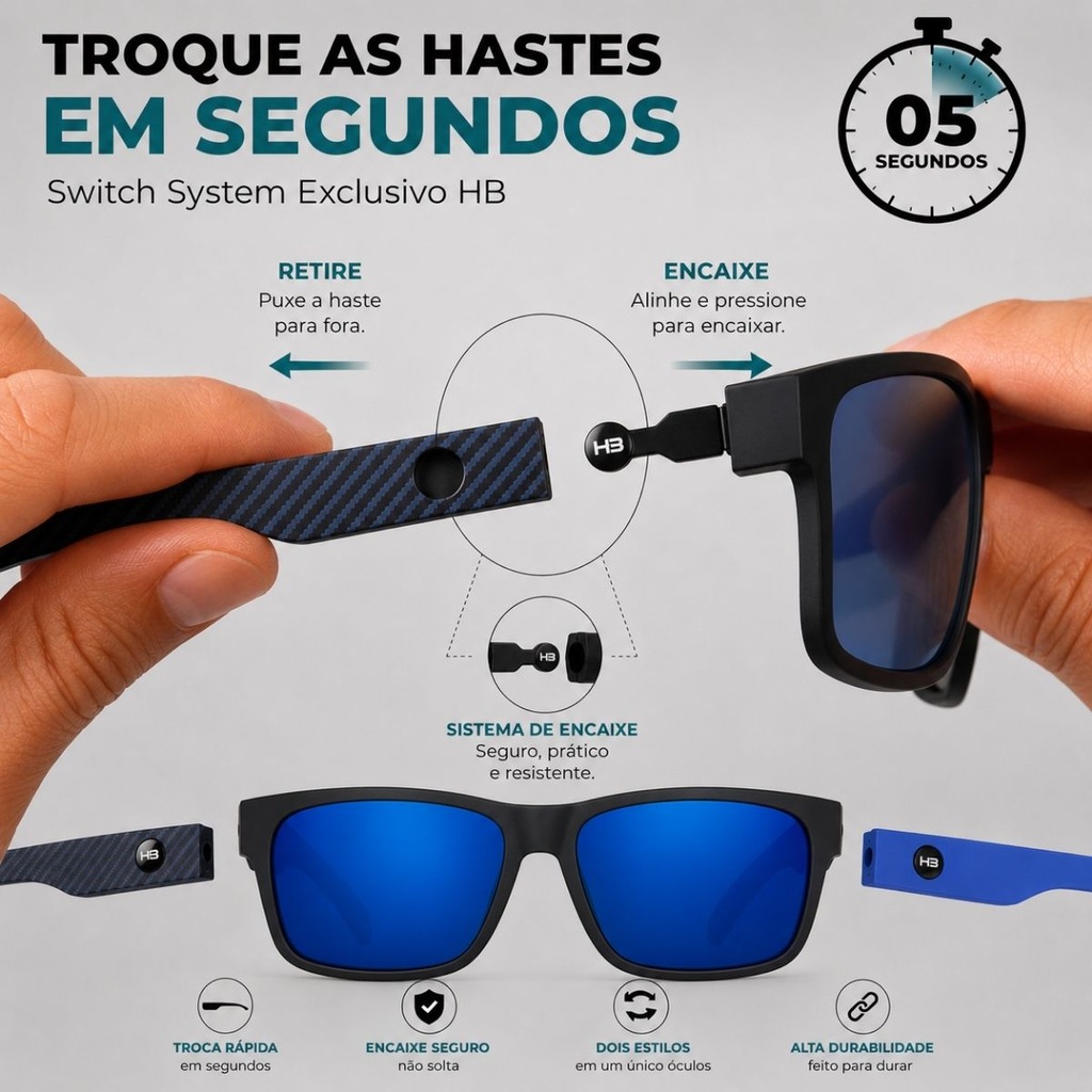 Imagem 4 do produto Óculos de Sol HB Happy Adulto