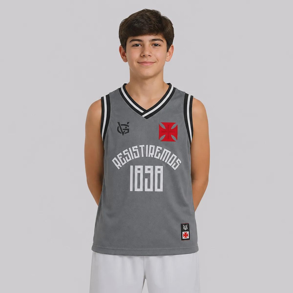 Camiseta Regata do Vasco Resistiremos Infantil