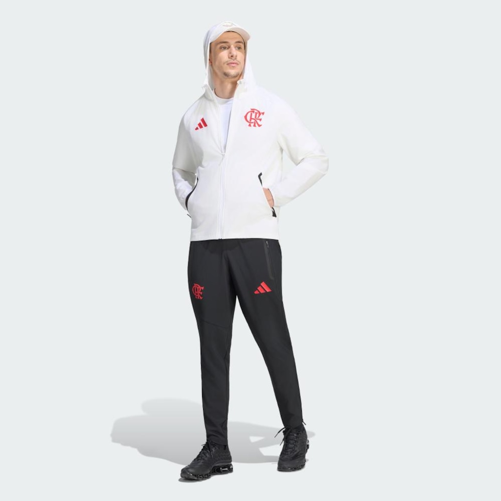 Imagem 3 do produto Jaqueta Corta-Vento do CR Flamengo Tiro Travel adidas Masculina
