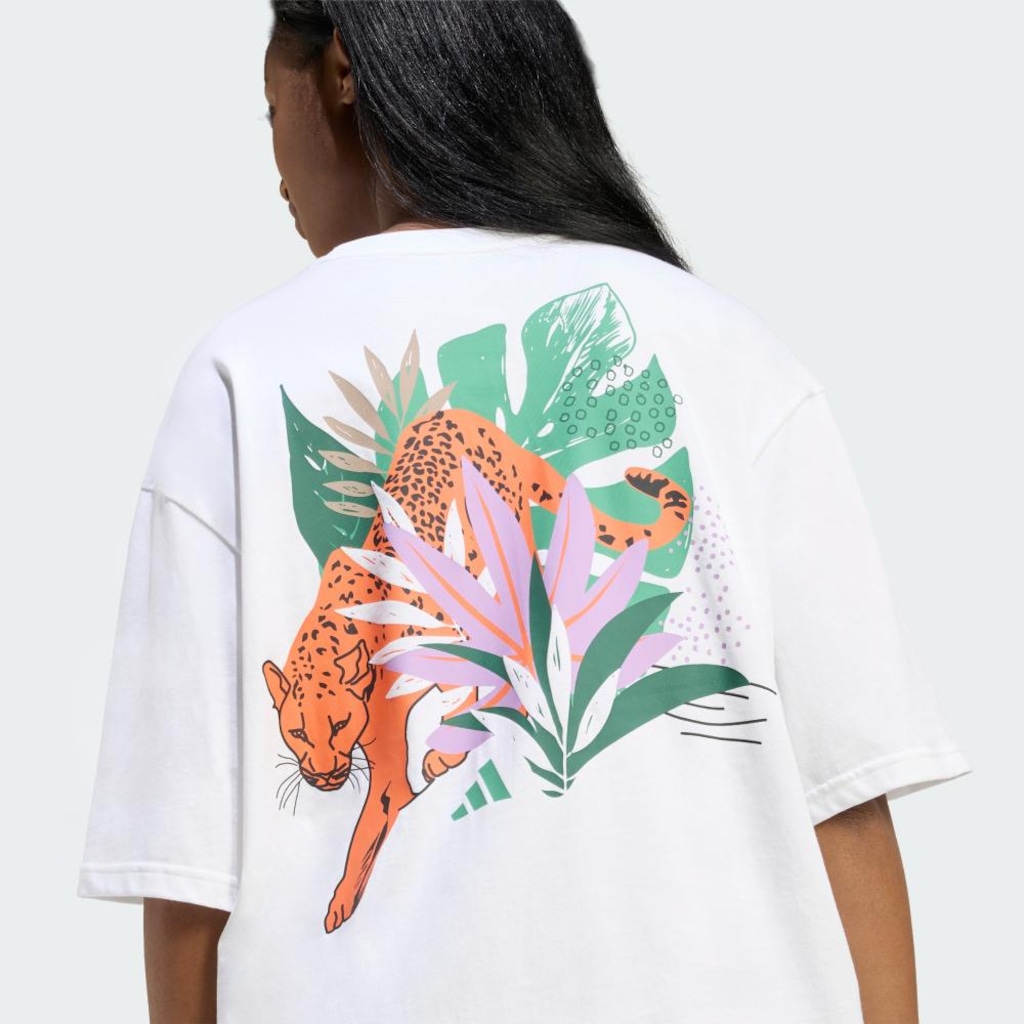 Imagem 5 do produto Camiseta Oversized Estampa Animal adidas Feminina