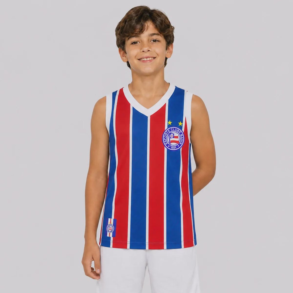 Camiseta Regata Bahia Tricolor Infantil
