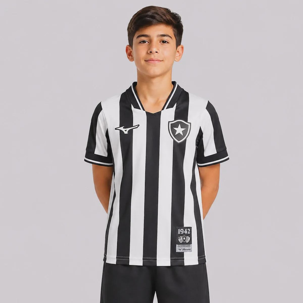 Camisa do Botafogo I 26/27 Mizuno Infantil
