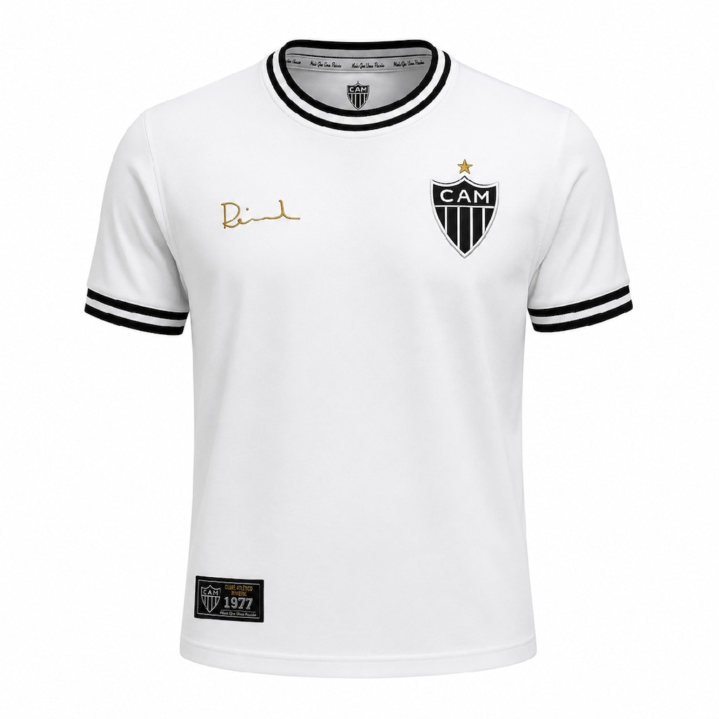 Camisa do Atlético Mineiro Retrô Reinaldo 1977 RetrôMania - Masculina