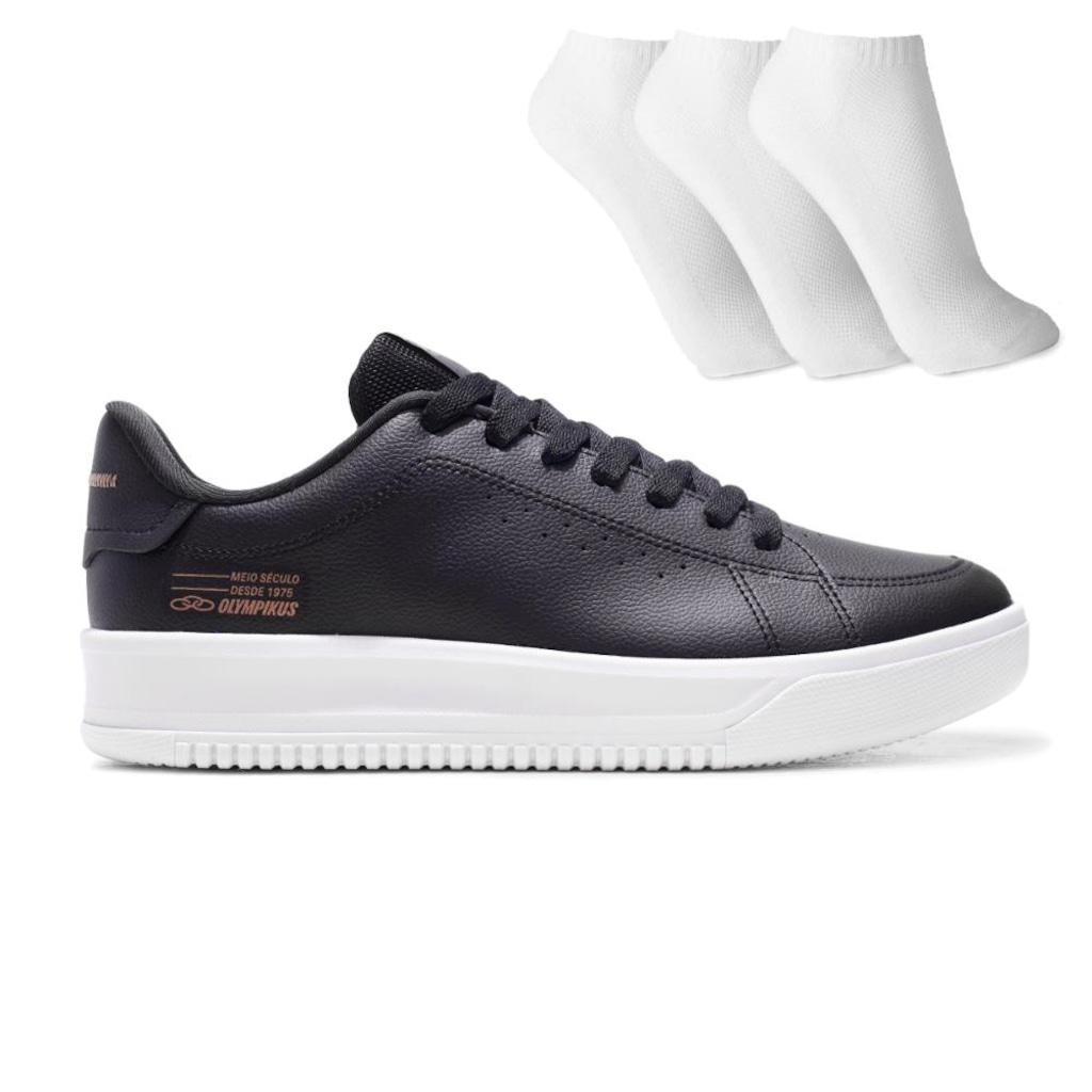 Tênis Masculino Olympikus Eros 2 + 3 Pares de Meias