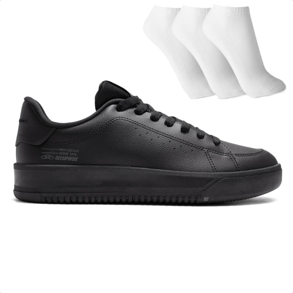 Tênis Masculino Olympikus Eros 2 + 3 Pares de Meias