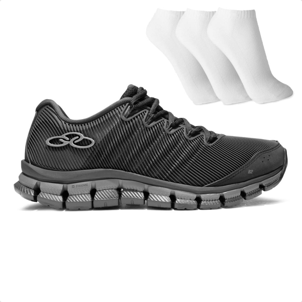 Tênis Masculino Olympikus Dynamic + 3 Pares de Meias