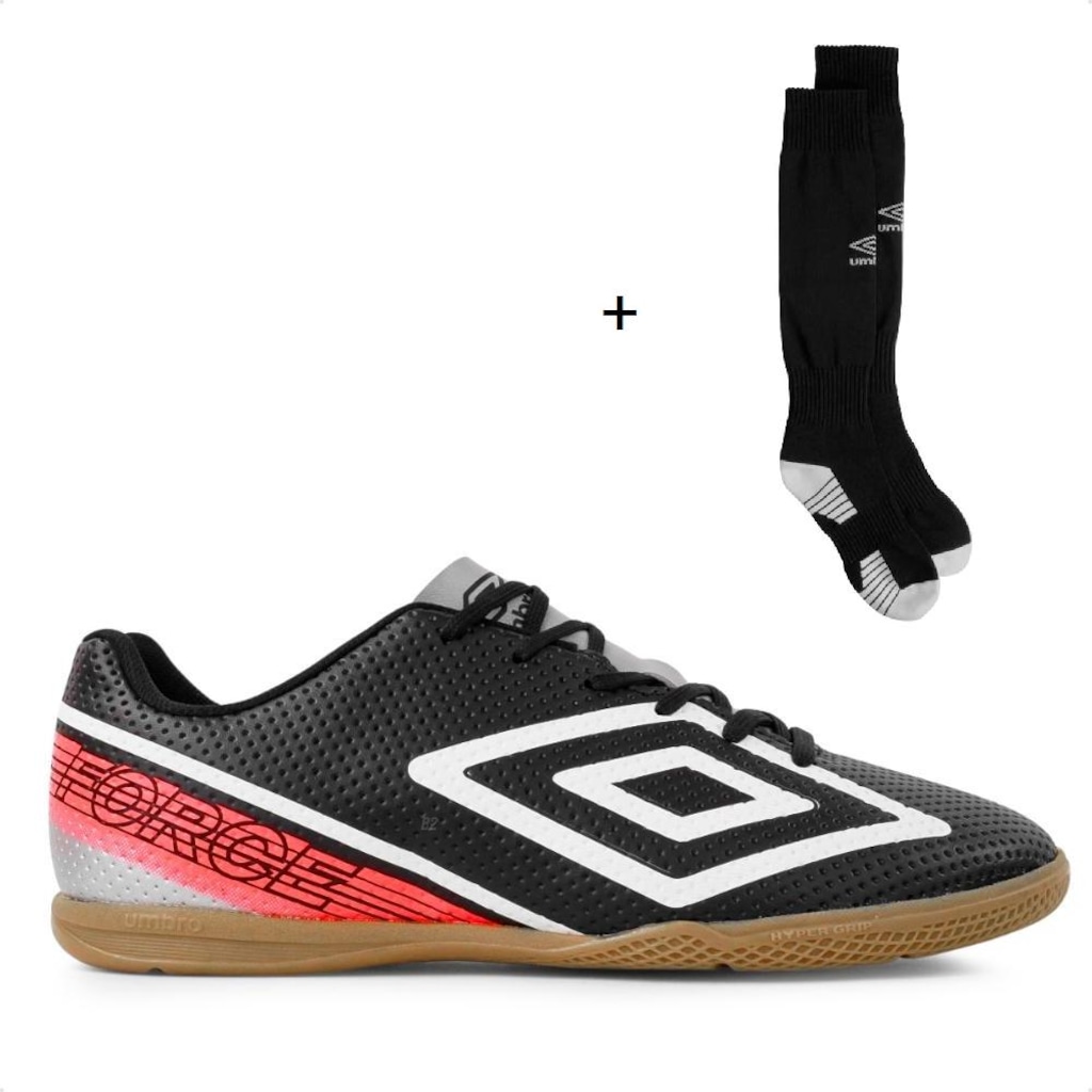 Chuteira de Futsal Umbro Force Masculina + Meião Team