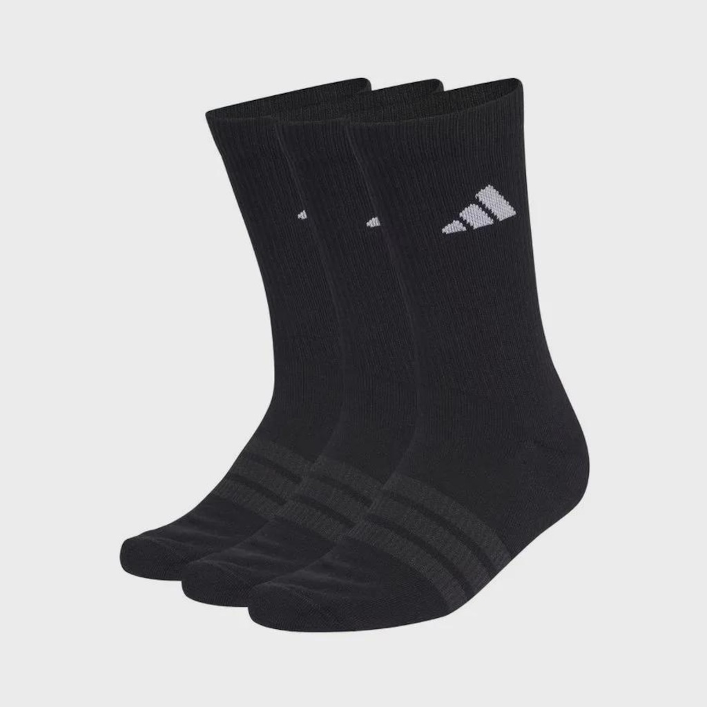 Kit Meia adidas Essentials Crew 3 Pares Unissex