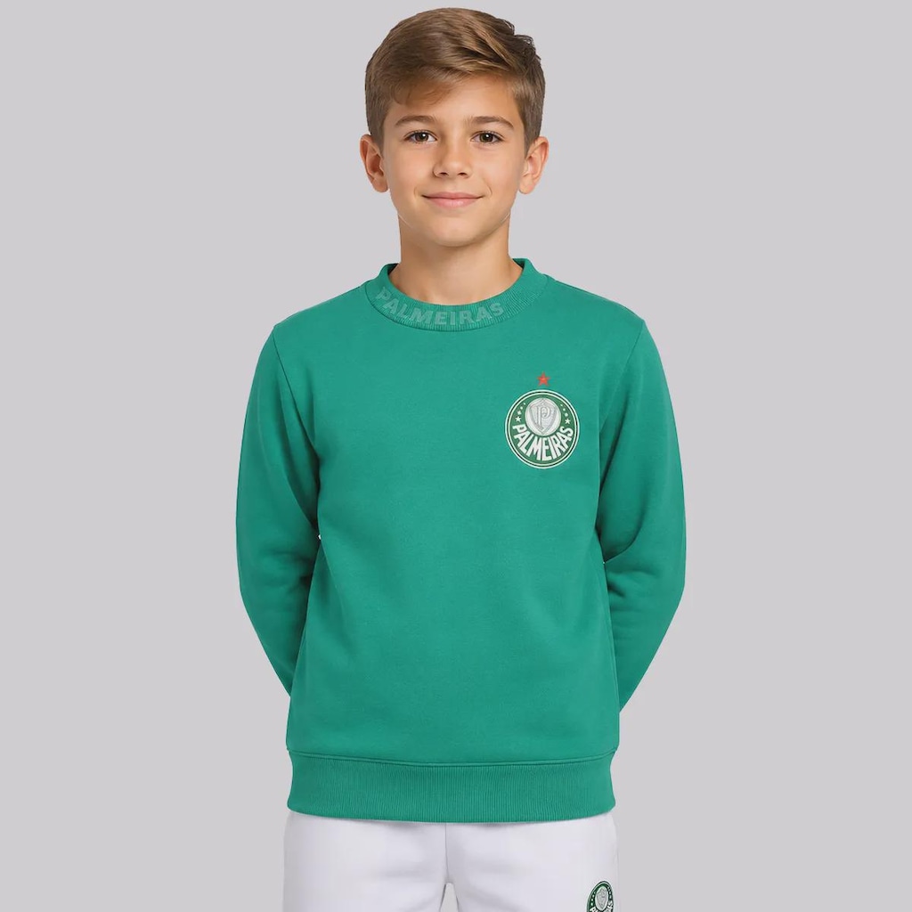 Blusão de Moletom Palmeiras Embossed Infantil