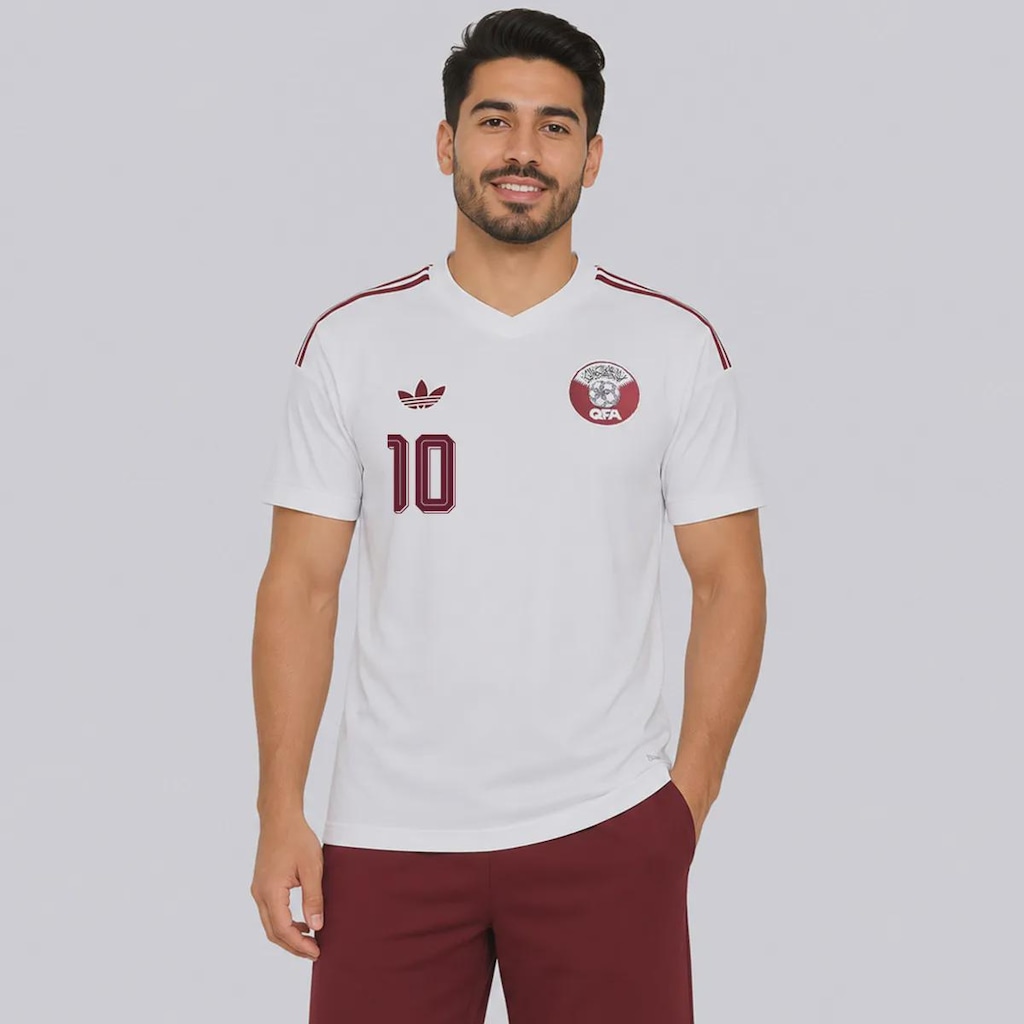 Imagem 2 do produto Camisa Catar II 26/27 10 AFIF adidas Masculina