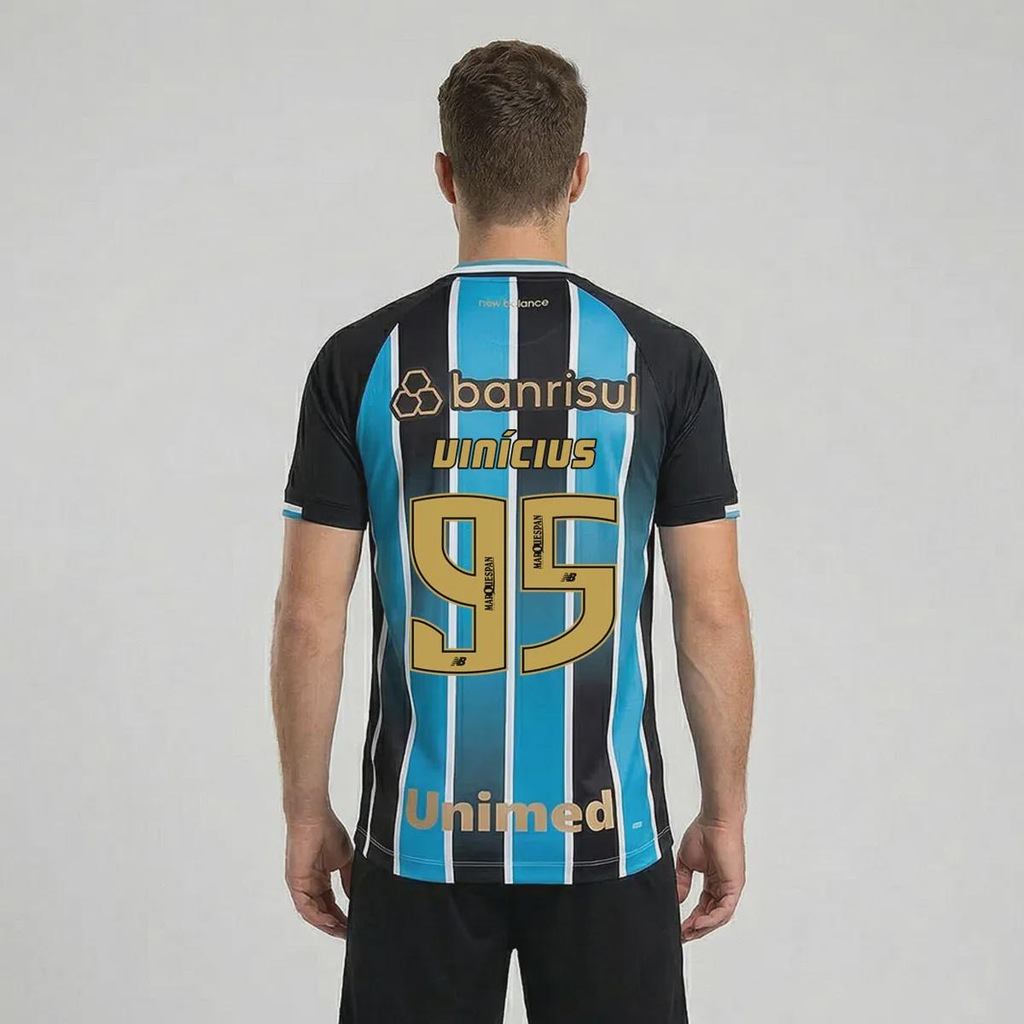 Camisa do Grêmio I 26/27 95 Vinícius New Balance Masculina