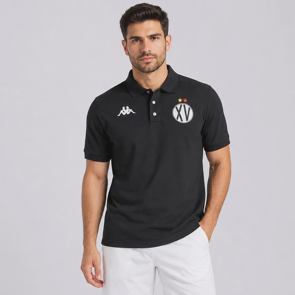 Camisa Polo Kappa Piquet Xv de Novembro 2026 Masculina