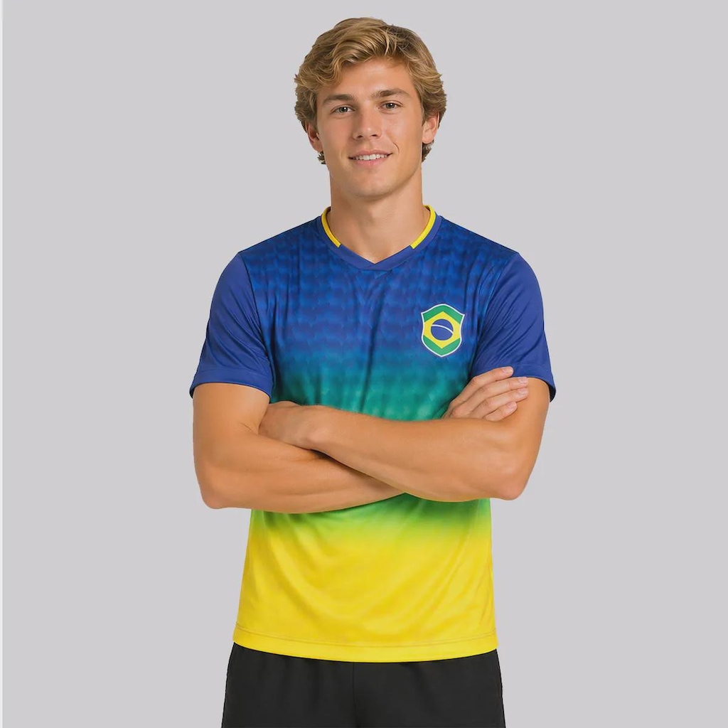 Imagem 3 do produto Camisa Brasil Logo Samba 19 Endrick Masculina