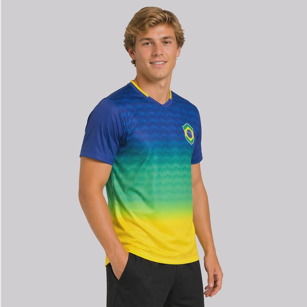 Imagem 4 do produto Camisa Brasil Logo Samba 19 Endrick Masculina