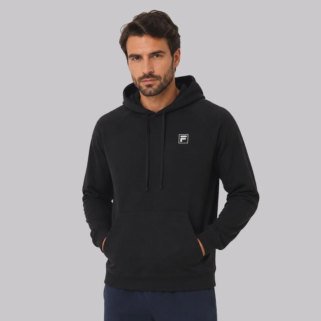 Blusão de Moletom Fila F-Box Classic B Com Capuz Masculino