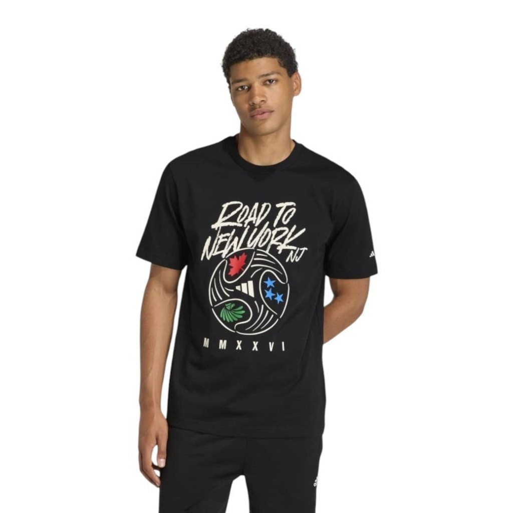 Camiseta adidas Road To NY NJ Fifa 26 Masculina