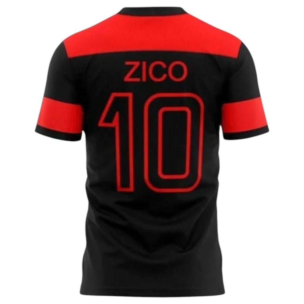 Imagem 2 do produto Camisa do Flamengo Zico Retrô Braziline Masculina