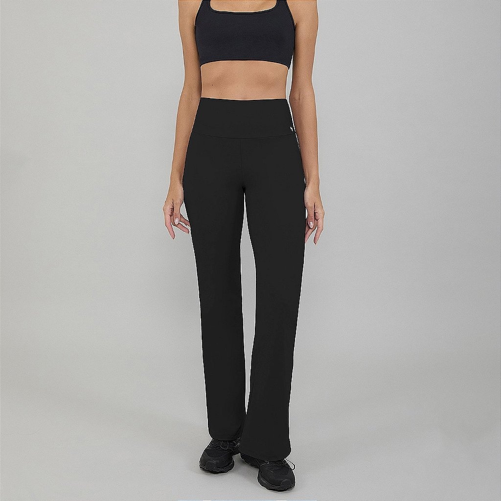 Calça Legging Alto Giro Reta Comfort PR26 Feminina
