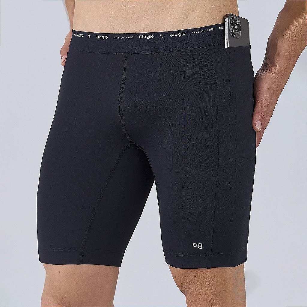 Imagem 3 do produto Bermuda Alto Giro Compressão Com Bolsos PR26 Masculina