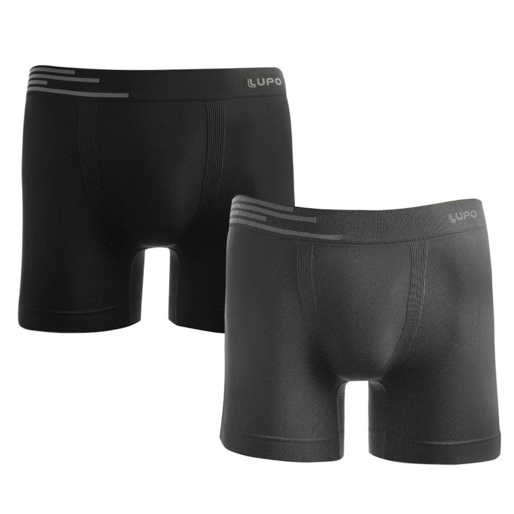 Kit com 2 Cuecas Boxer Lupo 00436 Masculino
