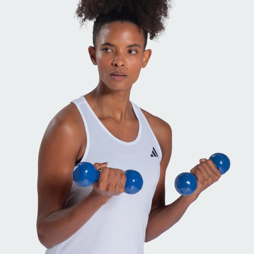 Camiseta Regata adidas Poli Feminina - Foto 3
