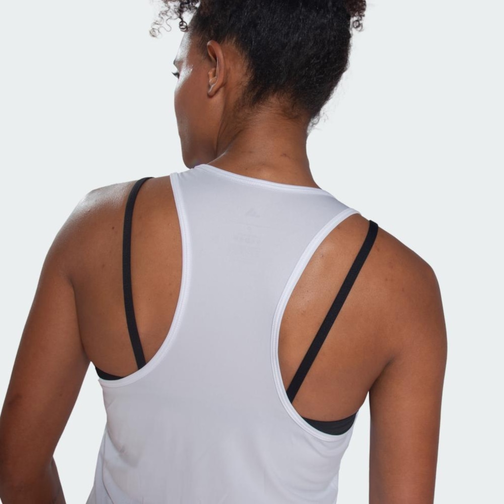 Camiseta Regata adidas Poli Feminina - Foto 4