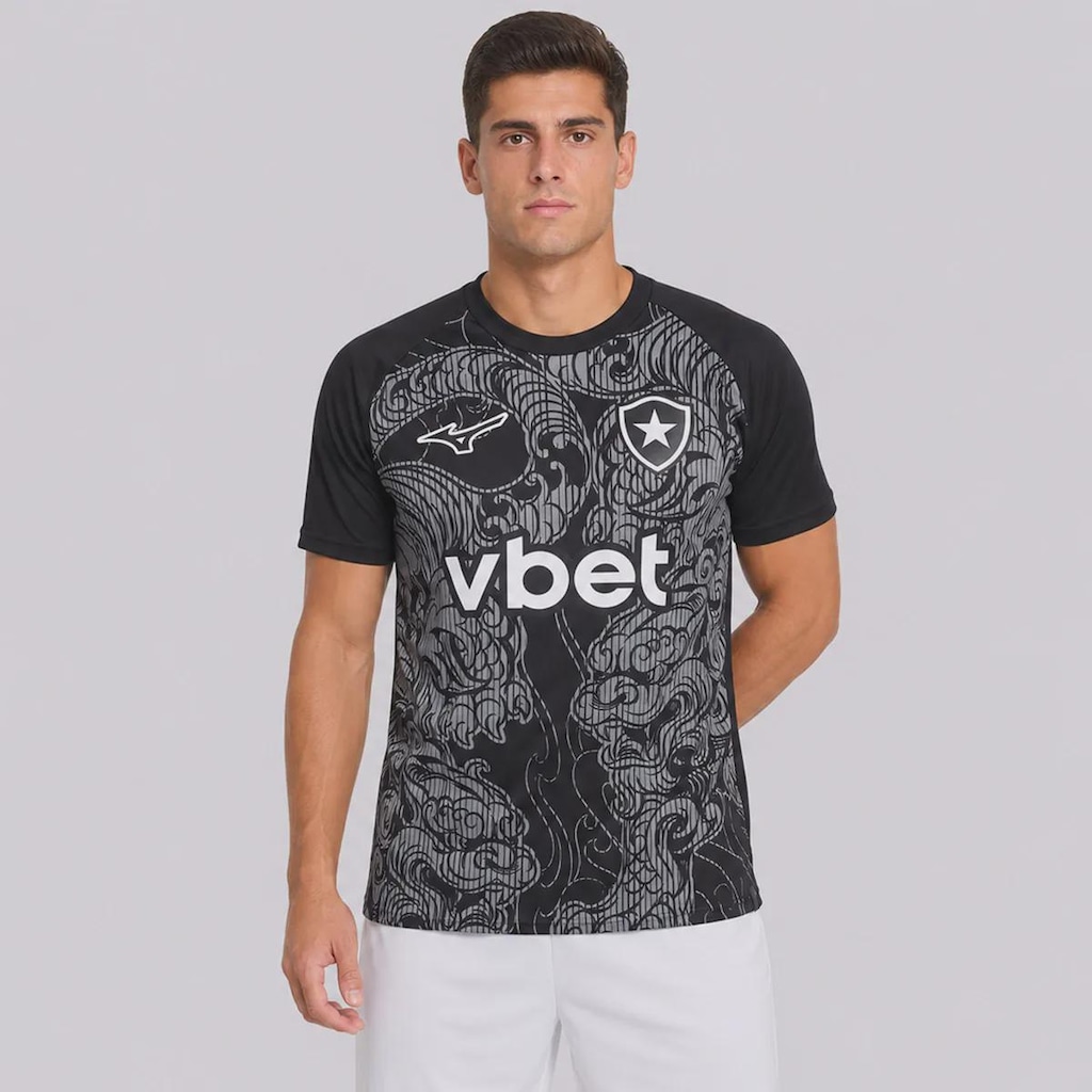 Camisa do Botafogo Aquecimento 26/27 Mizuno Masculina