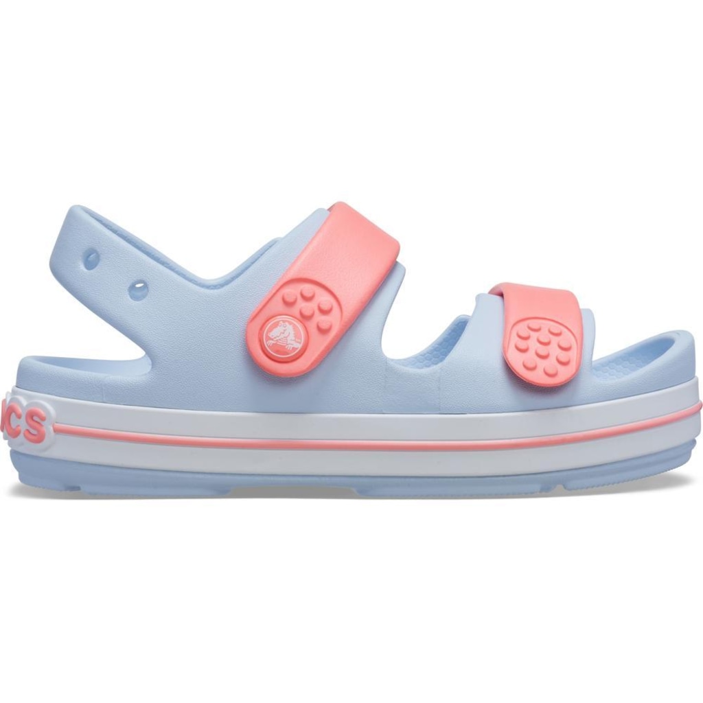 Sandália Crocs Crocband Cruiser Sandal T Blue Infantil