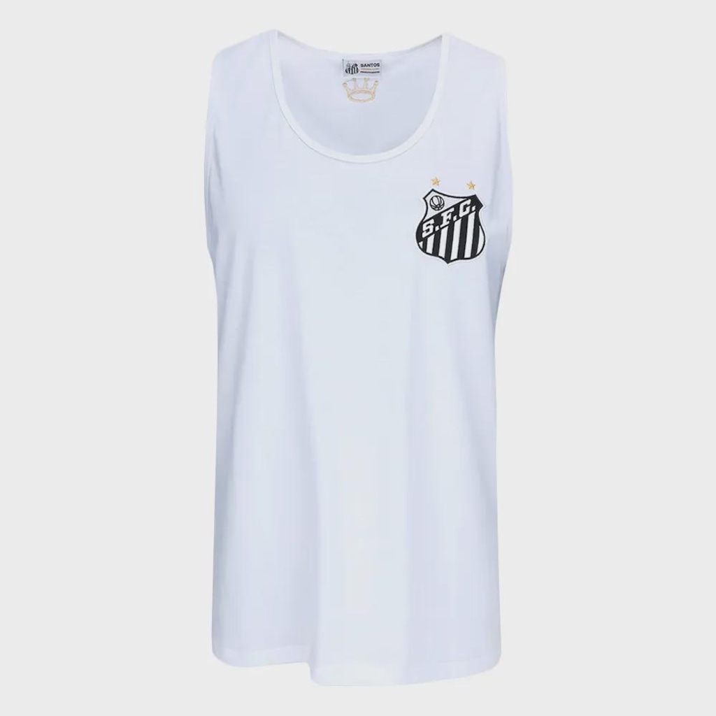 Camiseta Regata do Santos Surf Center Escudo Masculino