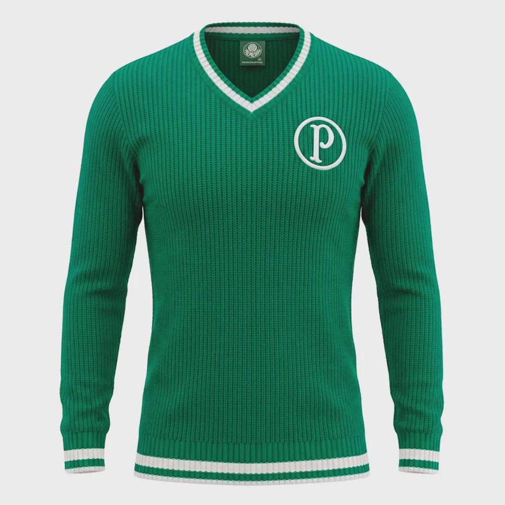 Blusa Tricot Palmeiras Betel 75 Years Edition Masculina