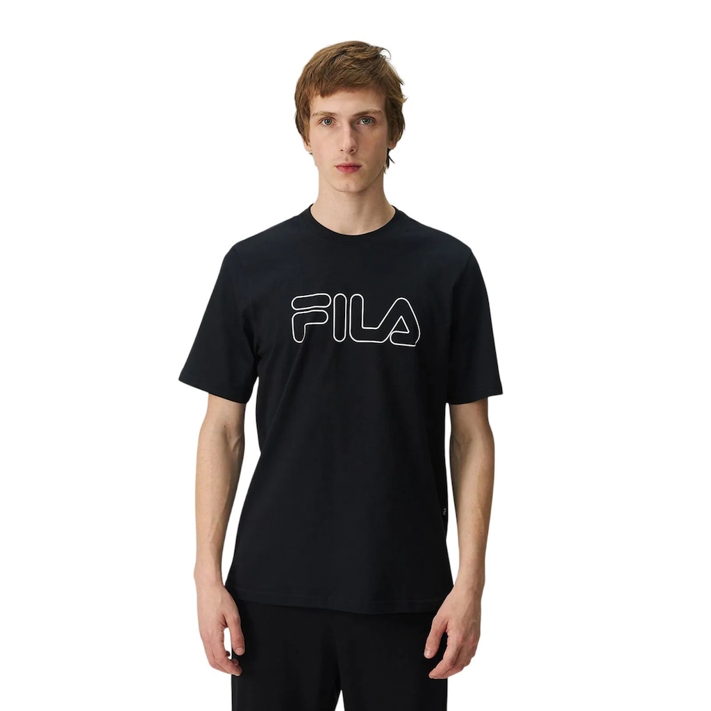 Camiseta Fila Regular Letter Outline Masculina