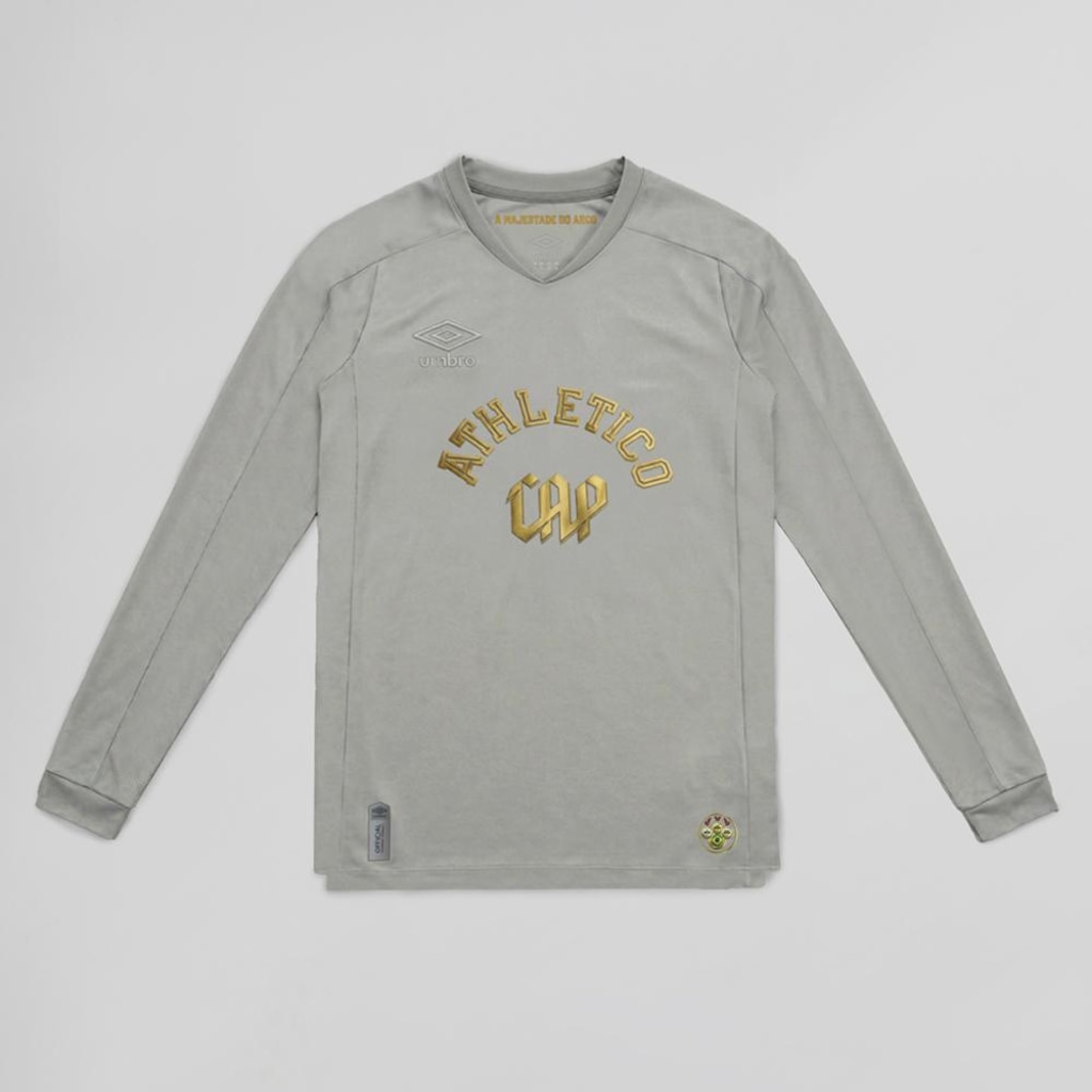 Camisa Manga Longa de Goleiro Umbro Cap Oficial Ouro 2026 - Masculina