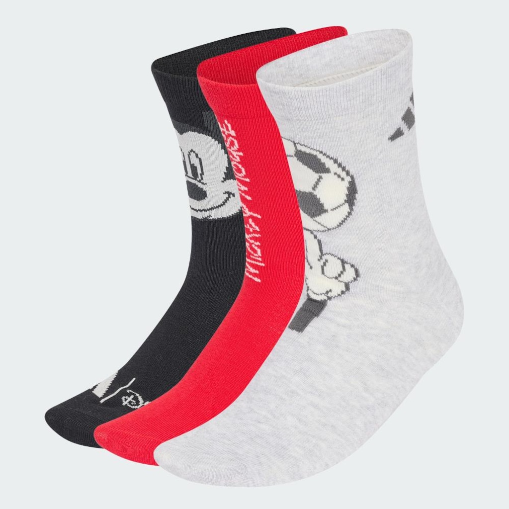 Imagem 2 do produto Kit Meias Cano Médio adidas x Disney Mickey Mouse com 3 Pares