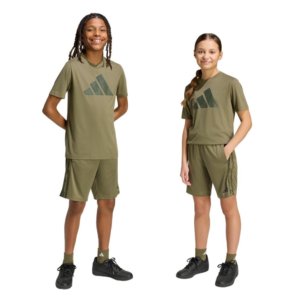 Conjunto Esportivo adidas Sport Seasonals Camo Infantil